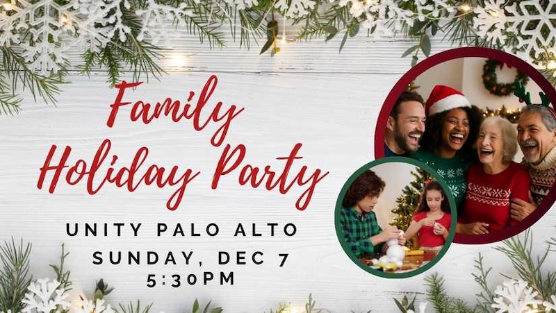 Unity Palo Alto Holiday party - fun for kids and adults
